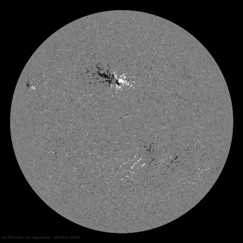 Image of Sun's magnetic field