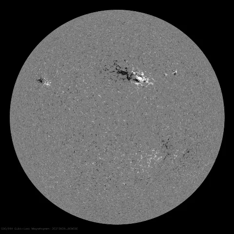 Image of Sun's magnetic field