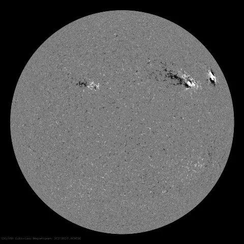 Image of Sun's magnetic field