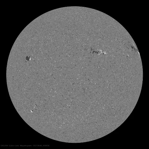 Image of Sun's magnetic field