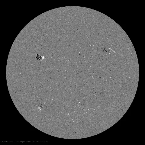 Image of Sun's magnetic field