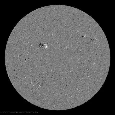 Image of Sun's magnetic field