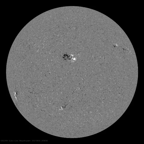 Image of Sun's magnetic field