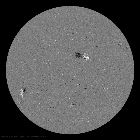 Image of Sun's magnetic field