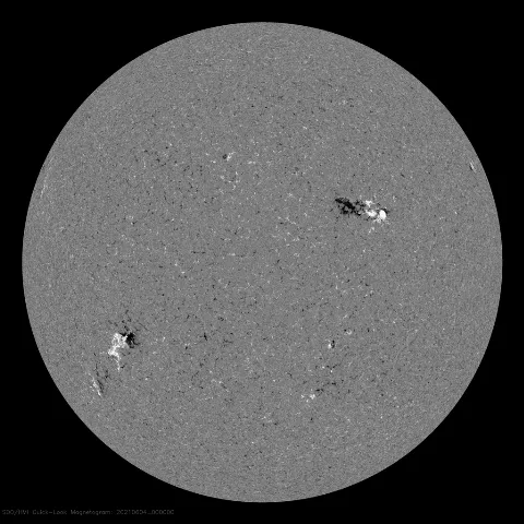 Image of Sun's magnetic field