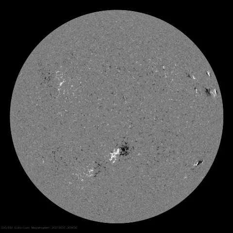 Image of Sun's magnetic field