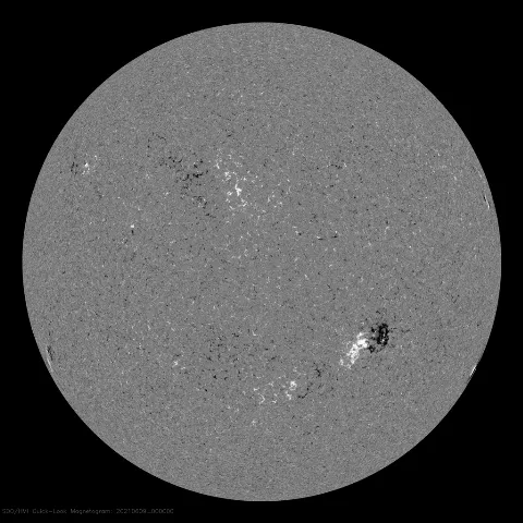 Image of Sun's magnetic field