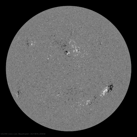 Image of Sun's magnetic field