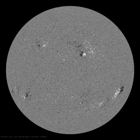 Image of Sun's magnetic field