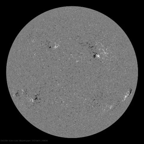 Image of Sun's magnetic field