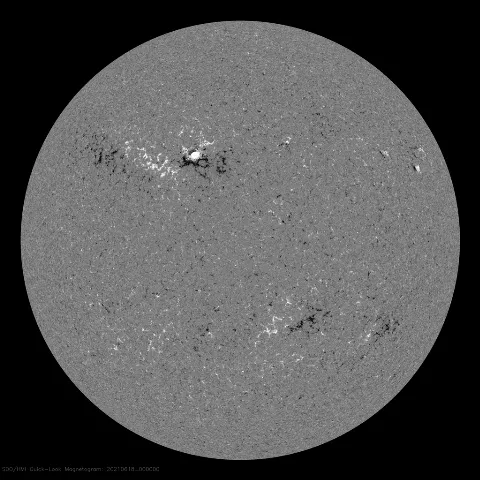 Image of Sun's magnetic field