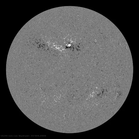 Image of Sun's magnetic field