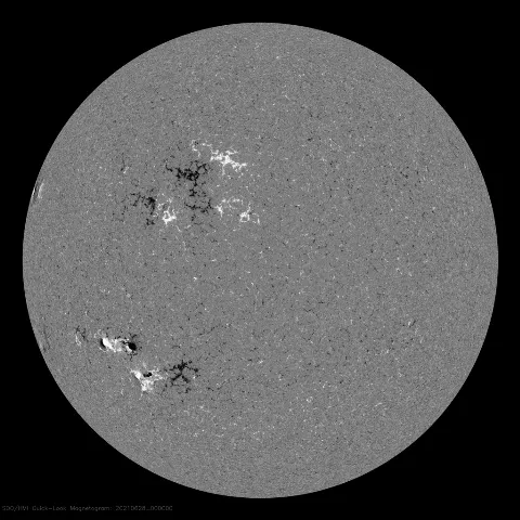 Image of Sun's magnetic field