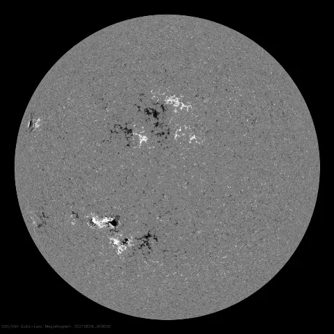 Image of Sun's magnetic field