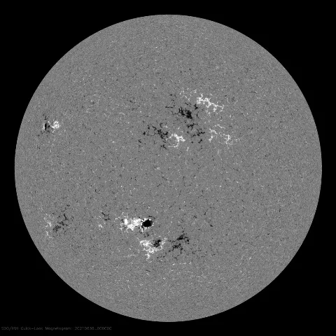 Image of Sun's magnetic field