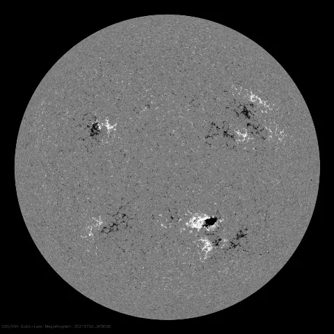 Image of Sun's magnetic field