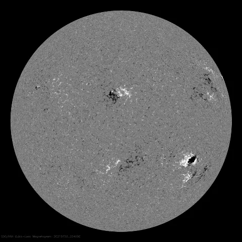 Image of Sun's magnetic field