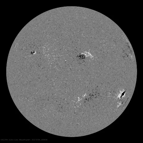 Image of Sun's magnetic field