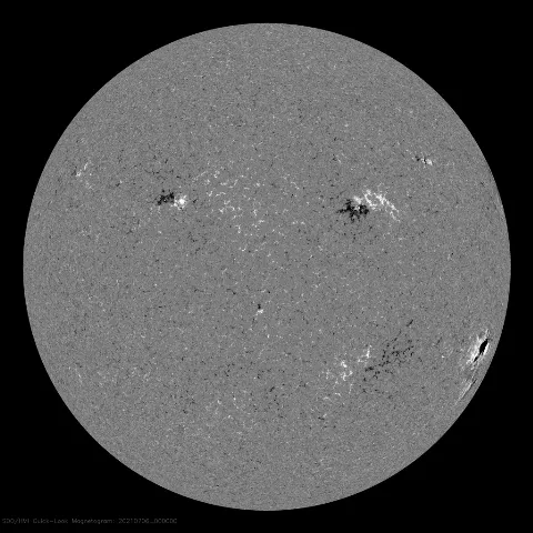 Image of Sun's magnetic field