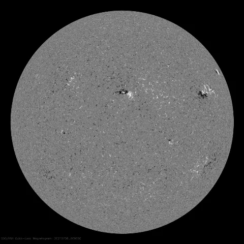 Image of Sun's magnetic field