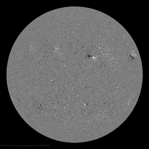 Image of Sun's magnetic field