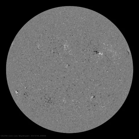 Image of Sun's magnetic field