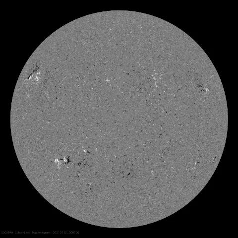 Image of Sun's magnetic field