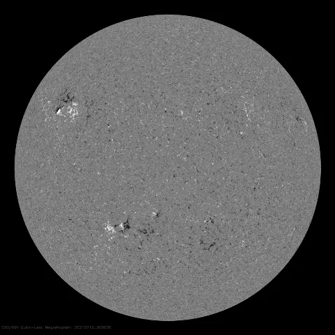 Image of Sun's magnetic field