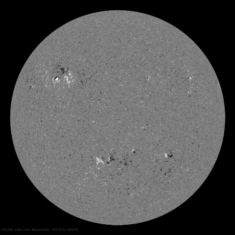 Image of Sun's magnetic field