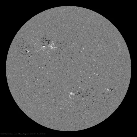 Image of Sun's magnetic field