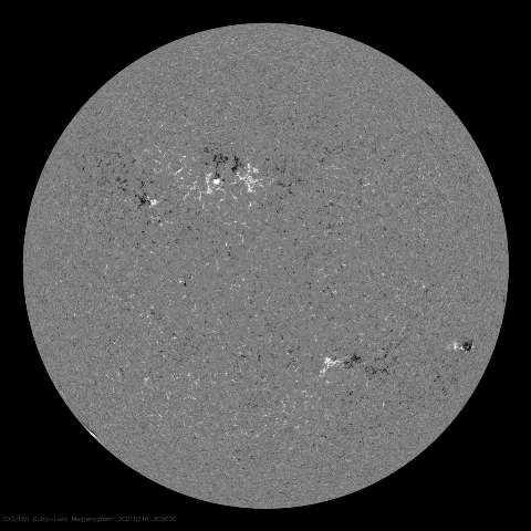 Image of Sun's magnetic field