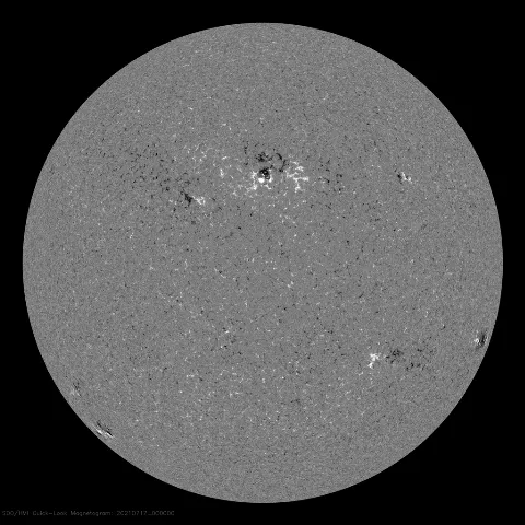 Image of Sun's magnetic field