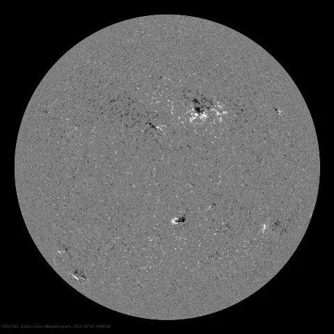 Image of Sun's magnetic field