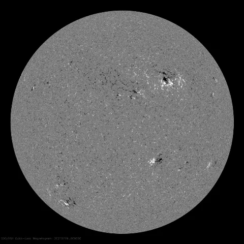 Image of Sun's magnetic field