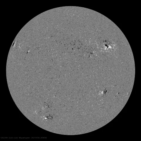 Image of Sun's magnetic field