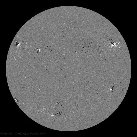 Image of Sun's magnetic field