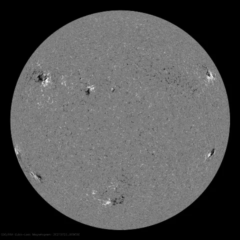 Image of Sun's magnetic field