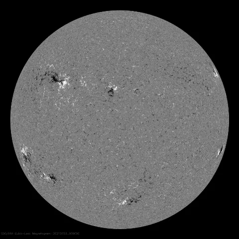 Image of Sun's magnetic field