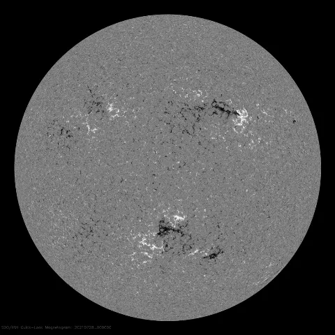 Image of Sun's magnetic field