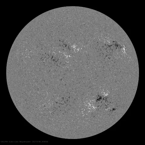 Image of Sun's magnetic field