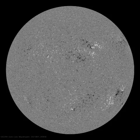 Image of Sun's magnetic field