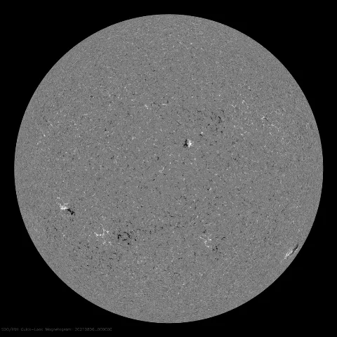 Image of Sun's magnetic field