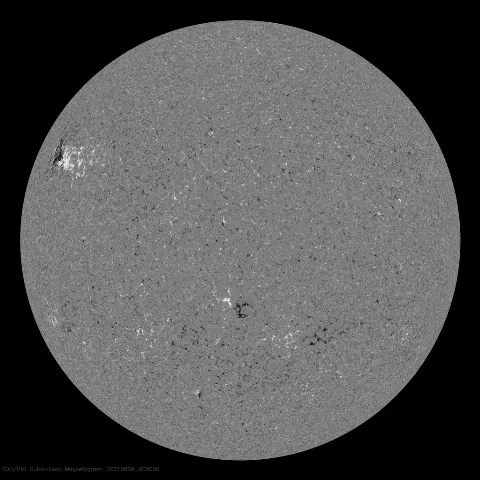 Image of Sun's magnetic field