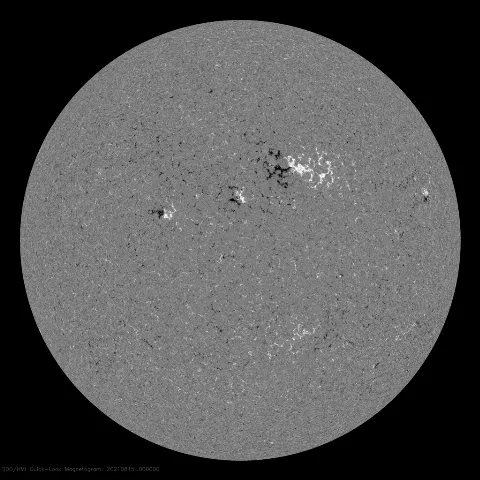 Image of Sun's magnetic field