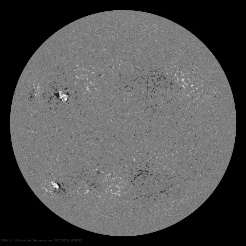 Image of Sun's magnetic field