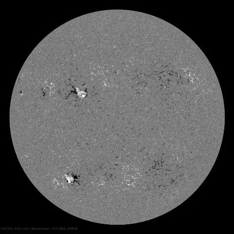 Image of Sun's magnetic field