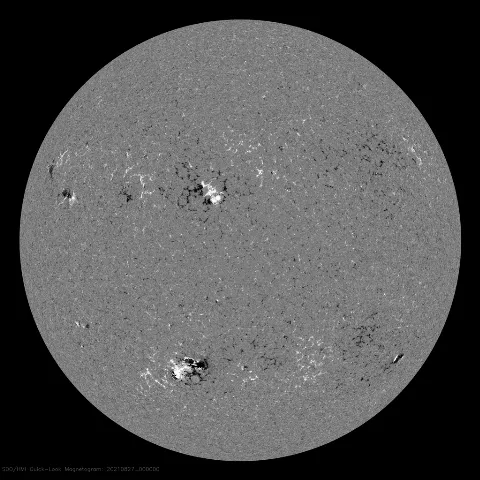 Image of Sun's magnetic field