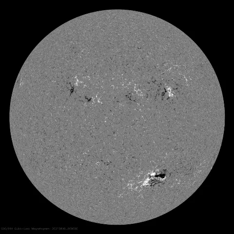 Image of Sun's magnetic field