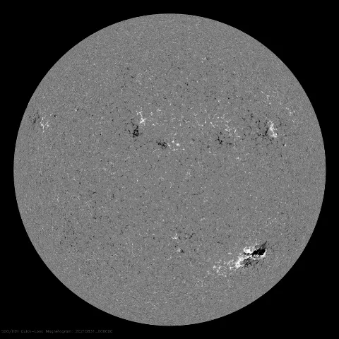 Image of Sun's magnetic field