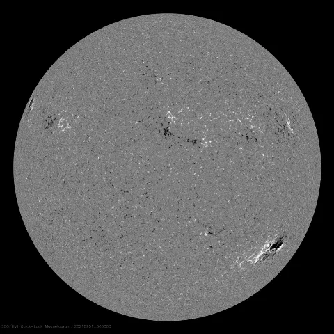 Image of Sun's magnetic field